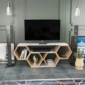 Móvel TV Bal – Branco – 140 cm x 29,6 cm x 55,5 cm
