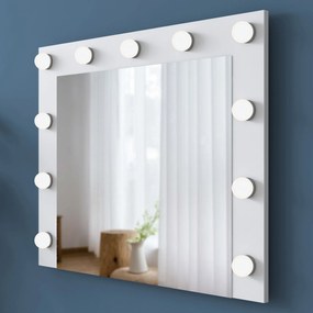 Toucador "Dolce Vita" com Espelho e Luzes - 90 x 76,8 x 45 cm - Branco