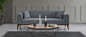Sofá-Cama de 3 Lugares Cofi – Cinzento Claro – 222x90x80 cm
