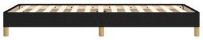 Estrutura de cama sem colchão 90x190 cm tecido preto