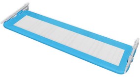 Barra de segurança para cama de criança 2 pcs 150x42 cm azul