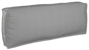 Almofada de Palete Cinza 120x40x12 cm - Tecido Oxford