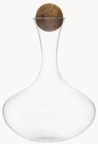 Decantador de vidro artesanal com tampa de madeira Eden, 2 L