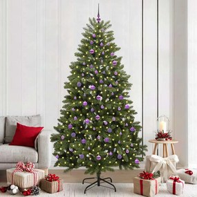 vidaXL Árvore de Natal Artificial Verde 240 cm PVC e Metal
