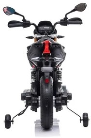 Aprilia Dorsoduro 12v, Mota elétrica Infantil assento de couro, pneus de borracha EVA Vermelha
