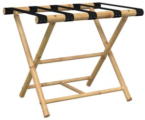 Suporte de bagagem dobrável 62x42x50,5 cm bambu