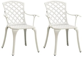3 pcs conjunto bistrô alumínio fundido branco