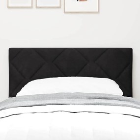 Cabeceira LED com Design de Blocos de Diamante, Preta, 80 cm