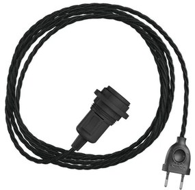Snake Twisted Plug-in para abajur com cabo têxtil torcido - 3 Metros / TC04