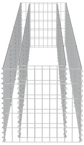 Canteiro elevado/cesto gabião 360x50x50 cm aço galvanizado