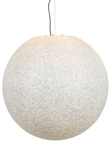 Candeeiro de suspensão exterior moderno cinzento 77 cm IP65 - Nura Moderno