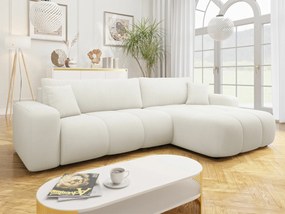 Sofá de canto Comfivo 425, Cama com arrumação, 274x145x82cm, 109.5 kg, Pernas: Plástico