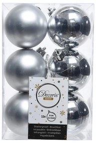 Bolas de Natal Decoris Prateado (ø6 cm)