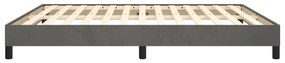 Estrutura de cama sem colchão 180x200 cm veludo cinzento-escuro