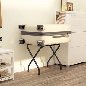 153077 vidaXL Suporte de bagagem 56x40x49 cm preto