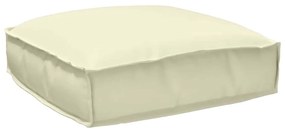 vidaXL Almofada para Palete Creme 50x50x12 cm Tecido Oxford