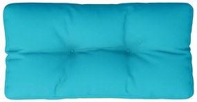 Almofadão para sofá de paletes 80x40x12 cm tecido turquesa