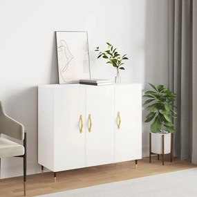 vidaXL Aparador 90x34x80 cm derivados de madeira branco