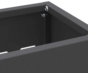 Suporte de Guarda-Chuva Preto da - 28x12x41 cm em Aço