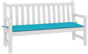 Almofadão p/ banco de jardim 150x50x4 cm tecido oxford turquesa