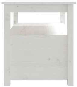 Mesa de centro 71x49x55 cm pinho maciço branco