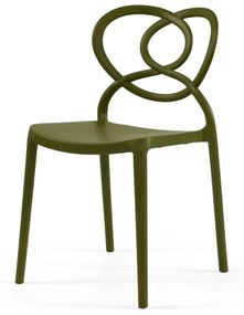 CONJUNTO COM 4 CADEIRAS LOVELY S/ BRAÇOS – OLIVE