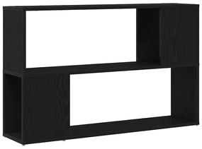 Estante de Livros vidaXL Carvalho Preto 100x24x63 cm Madeira Compósita