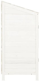 Abrigo de jardim 55x52x112 cm madeira de abeto maciça branco