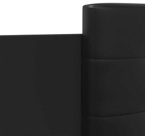 Estrutura cama c/ cabeceira 120x190 cm derivados madeira preto
