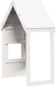 Telhado de cama infantil 55x99x139,5 cm pinho maciço branco