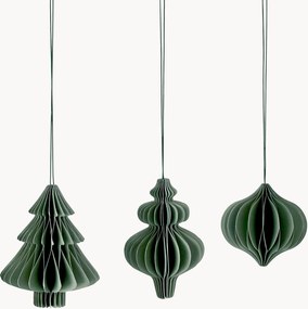 Ornamentos de Natal Passia, conjunto de 3