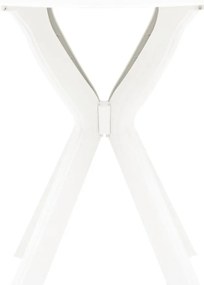 Mesa de bistrô Ø70 cm plástico branco