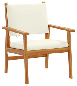 Cadeiras de Jardim vidaXL 2 pcs com Almofadas em Madeira Sólida de Acá