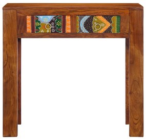 Mesa de consola 80x35x75 cm Madeira maciça Acácia