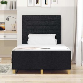 Cama vidaXL Preta 120x200 cm em Tecido