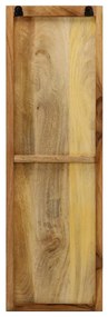 Bengaleiro parede 2 pcs madeira mangueira maciça 36x110x3 cm