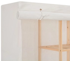 Roupeiro 173x40x170 cm tecido branco