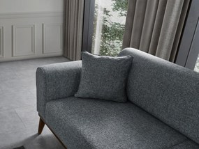 Sofá-Cama de 3 Lugares Cofi – Cinzento Claro – 222x90x80 cm