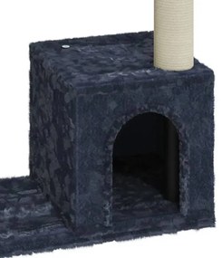 Árvore p/ gatos c/ postes arranhadores sisal 70 cm cinza-escuro