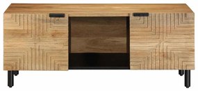 Mesa de centro 100x54x40cm madeira de mangueira maciça castanho