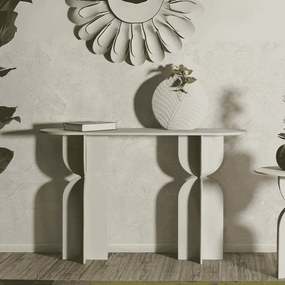 MESA CONSOLA DUNE 120X40X75,5 CM CREME