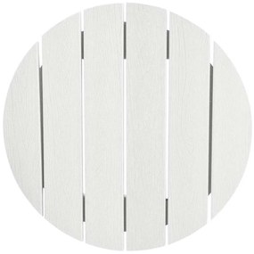 Conjunto de Bar Jardim 3 Peças Branco HDPE