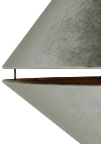 Candeeiro de Arco em Latão com Abajur Duplo de Veludo Preto e Verde - XXL Clássico / Antigo,Moderno