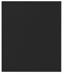 Estante/móvel de TV 143x30x36 cm contraplacado preto