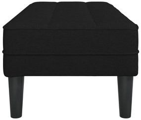 Banco vidaXL Preto 113x57x39 cm Tecido