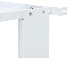 Suporte para máquina de lavar roupa duplo com gavetas branco