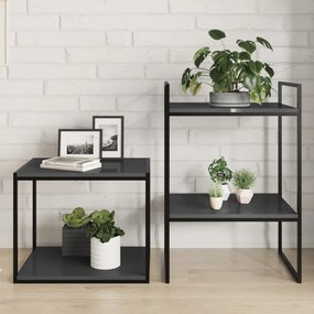 vidaXL Prateleiras para estante 4 pcs 40x50x1,5cm contraplacado cinza