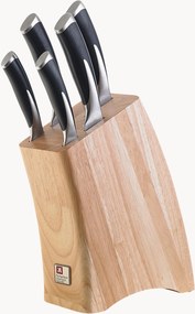 Facas de cozinha com bloco de madeira Kyu, conjunto de 6