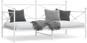 Cama de Dia sem Colchão 107x203 cm aço branco