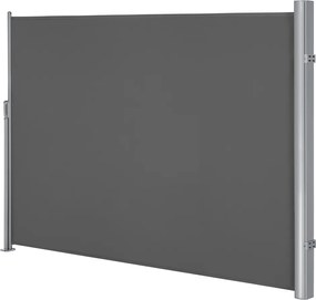 Toldo lateral, cortina lateral extensível 160,1 x 300,1 cm, proteção visual antracite